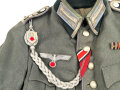 Geschönte Feldbluse Modell 1936 für Kraftfahrtruppe des Stabsfeldwebel Brinkmann.. Meiner Ansicht nach so zusammengehörig. Guter Zustand