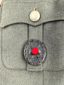Geschönte Feldbluse Modell 1936 für Kraftfahrtruppe des Stabsfeldwebel Brinkmann.. Meiner Ansicht nach so zusammengehörig. Guter Zustand