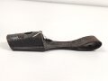 Kaiserreich und 1. Weltkrieg, Koppelschuh zum Seitengewehr M98/05. Ungewöhnliche, nicht genietete Ausführung ohne Herstellermarkierung