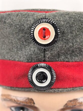1.Weltkrieg, feldgraues Krätzchen in sehr gutem Zustand, Kopfgrösse gemessen 56