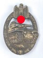 Panzerkampfabzeichen in bronze, Zink bronziert. Ohne Herstellermarkierung, aber Steinhauer & Lück zuzuordnen