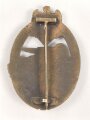 Panzerkampfabzeichen in bronze, Zink bronziert. Ohne Herstellermarkierung, aber Steinhauer & Lück zuzuordnen
