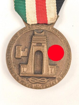 Deutsch Italienische Erinnerungsmedaille an den Feldzug in Afrika, bronze am Band