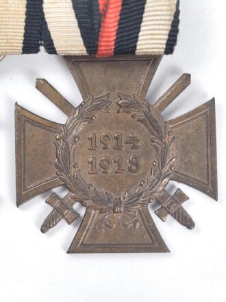 Ordenspange  Eisernes Kreuz 2. Klasse 1914 und Ehrenkreuz für Frontkämpfer