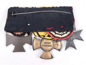 Ordenspange  Preussen, Kreuz für Kriegshilfsdienst, Württemberg Wilhelmskreuz, Ehrenkreuz für Kriegsteilnehmer