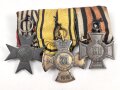 Ordenspange  Preussen, Kreuz für Kriegshilfsdienst, Württemberg Wilhelmskreuz, Ehrenkreuz für Kriegsteilnehmer