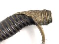 Preussen, Infanterie Offiziers Degen Modell 1889 . Das Grifftsück in Luxusausführung, die Scheide vernickelt. Klinge ohne Hersteller