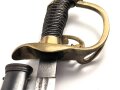 Preussen, IOD89, Infanterie Offiziers Degen Modell 1889. Das "Griffemblem" sicherlich neuzeitlich befestigt, vermutlich aus Teilen zusammengesetztes Stück
