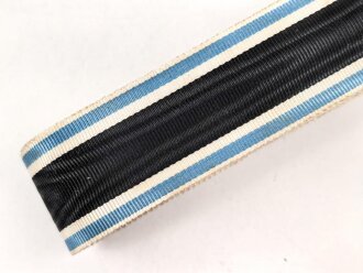 Bayern, Ordensband zur Militär Verdienst Medaille in silber. Breite 25mm, sie erhalten je 15cm von der Rolle abgeschnitten