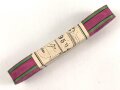 Sachsen Meiningen, Bündel Band zur Bandspange des Ernestinischen Hausorden. Breite 15mm, in der originalen Banderole, laut dieser 10 Meter
