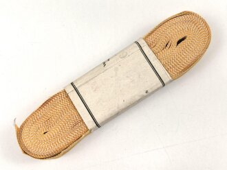 Preussen, Bündel Band für die Bandspange zur Rettungsmedaille. Breite 15mm, in der originalen Banderole, laut dieser 10 Meter