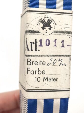 Italien, Bündel Ordensband zum Kriegsverdienstkreuz 1.Weltkrieg. Breite 30mm, in der originalen Banderole, laut dieser 10 Meter