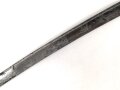 Frankreich, Säbel für Infanterie Offiziere um 1800. Seitenbügel des Griffes beweglich, beidseitig verzierte, saubere Klinge. Insgesamt in für das Alter sehr gutem Zustand.