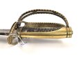 Frankreich, Säbel für Infanterie Offiziere um 1800. Seitenbügel des Griffes beweglich, beidseitig verzierte, saubere Klinge. Insgesamt in für das Alter sehr gutem Zustand.