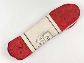 Italien, Bündel Band zur Bandspange zum Orden der Krone Italiens. Breite 15mm, in der originalen Banderole, laut dieser 10 Meter
