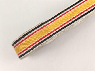 Kaiserreich, Band zur Bandspange der China Denkmünze 1901. Breite 15mm, sie erhalten je 10cm von der Rolle abgeschnitten