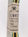 Sachsen Meiningen, Bündel Band zur Bandspange zum Kreuz für Verdienst im Kriege 1915. Breite 15mm, in der originalen Banderole, laut dieser 10 Meter
