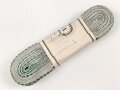 Sachsen Meiningen, Bündel Band zur Bandspange zum Kreuz für Verdienst im Kriege 1915. Breite 15mm, in der originalen Banderole, laut dieser 10 Meter