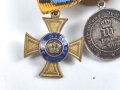 Preussen, Knopflochminiatur mit drei Auszeichnungen, diese jeweils in 16mm Ausführung