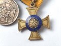 Preussen, Knopflochminiatur mit drei Auszeichnungen, diese jeweils in 16mm Ausführung