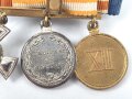 Preussen, Knopflochminiatur mit drei Auszeichnungen, diese jeweils in 16mm Ausführung