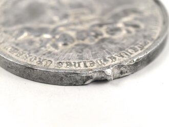 Preussen, Gedenkmedaille aus Leichtmetall 1897. Die Öse fehlt