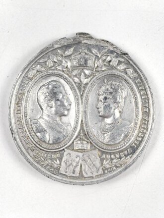 Preussen, Medaille anlässlich der Kaiserparade und Manöver 1898. Öse defekt