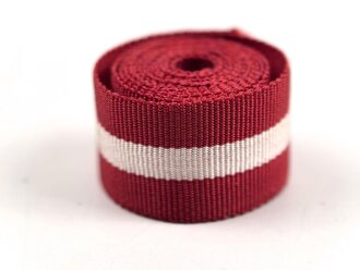 Spanien, Ordensband für die Bandspange zum Militärverdienstkreuz ( Cruz de Rocha) . Breite 15mm, Länge 55cm