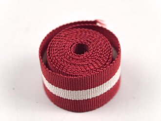 Spanien, Ordensband für die Bandspange zum Militärverdienstkreuz ( Cruz de Rocha) . Breite 15mm, Länge 55cm