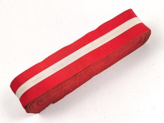 Spanien, Ordensband zum Militärverdienstkreuz ( Cruz de Rocha) . Breite 30mm, sie erhalten je 15cm von der Rolle abgeschnitten