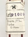 Rumänien, Ordensband zum Sanitäts Verdienstkreuz mit Krone. Breite 30mm, sie erhalten je 15cm von der Rolle abgeschnitten