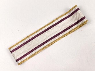 Rumänien, Band zum Sanitäts Verdienstkreuz. Breite 25mm, Länge 33cm