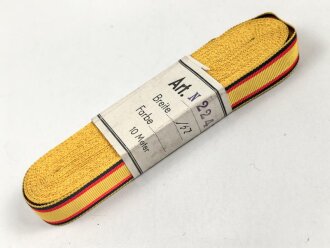 Reuß, Bündel Ordensband für eine Bandspange für diverse Auszeichnungen. Breite 15mm, in der originalen Banderole, laut dieser 10 Meter