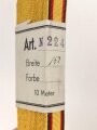 Reuß, Bündel Ordensband für eine Bandspange für diverse Auszeichnungen. Breite 15mm, in der originalen Banderole, laut dieser 10 Meter