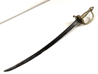Grenadiersäbel, Messinggefäß in einfacher...