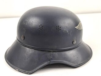 Stahlhelm Luftschutz, in allen Teilen originales Stück, ungereinigt