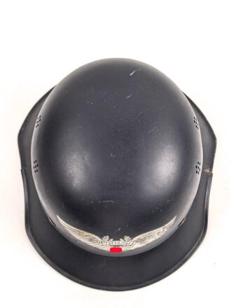 Stahlhelm Luftschutz, in allen Teilen originales Stück, ungereinigt