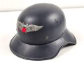 Stahlhelm Luftschutz, in allen Teilen originales Stück, ungereinigt