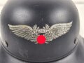 Stahlhelm Luftschutz, in allen Teilen originales Stück, ungereinigt