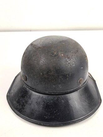 Stahlhelm Luftschutz, in allen Teilen originales Stück, ungereinigt