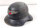 Stahlhelm Luftschutz, in allen Teilen originales Stück, ungereinigt