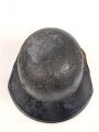 Stahlhelm Luftschutz, in allen Teilen originales Stück, ungereinigt