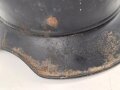 Stahlhelm Luftschutz, in allen Teilen originales Stück, ungereinigt