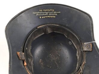 Stahlhelm Luftschutz, in allen Teilen originales Stück, ungereinigt
