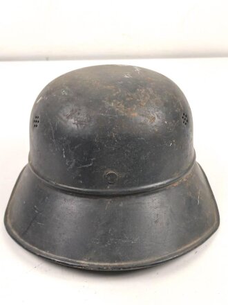 Stahlhelm Luftschutz, in allen Teilen originales Stück, ungereinigt