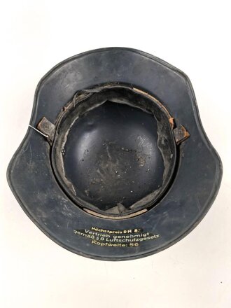 Stahlhelm Luftschutz, in allen Teilen originales Stück, ungereinigt