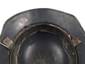Stahlhelm Luftschutz, in allen Teilen originales Stück, ungereinigt