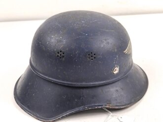 Stahlhelm Luftschutz, in allen Teilen originales Stück, ungereinigt