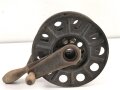 Handkabelrolle Wehrmacht. Originallack, ungereinigt, Durchmesser etwa 25cm, datiert 1939.