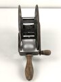 Handkabelrolle Wehrmacht. Originallack, ungereinigt, Durchmesser etwa 25cm, datiert 1939.